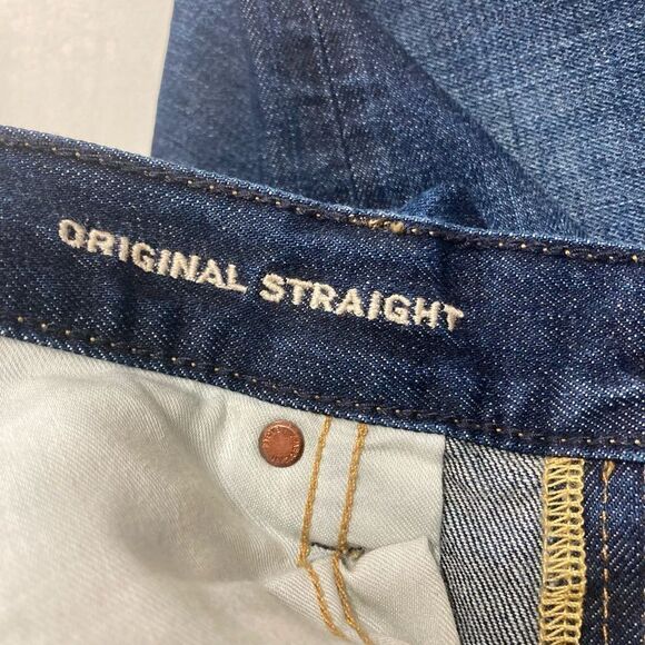 AMERICAN EAGLE Men’s Original Straight Jeans Size 34X29 Blue - Picture 4 of 10